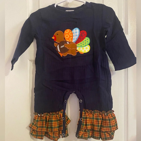 New Boutique Fall Romper - Picture 1 of 16